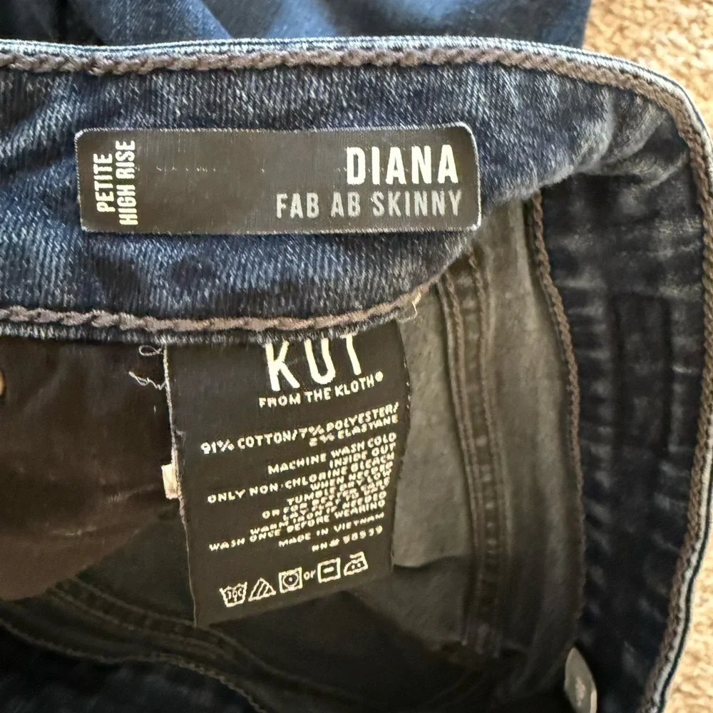 👖Kut from The Kloth Diana Fab Ab Skinny Jeans Petite High Rise - 10P - Picture 2 of 5